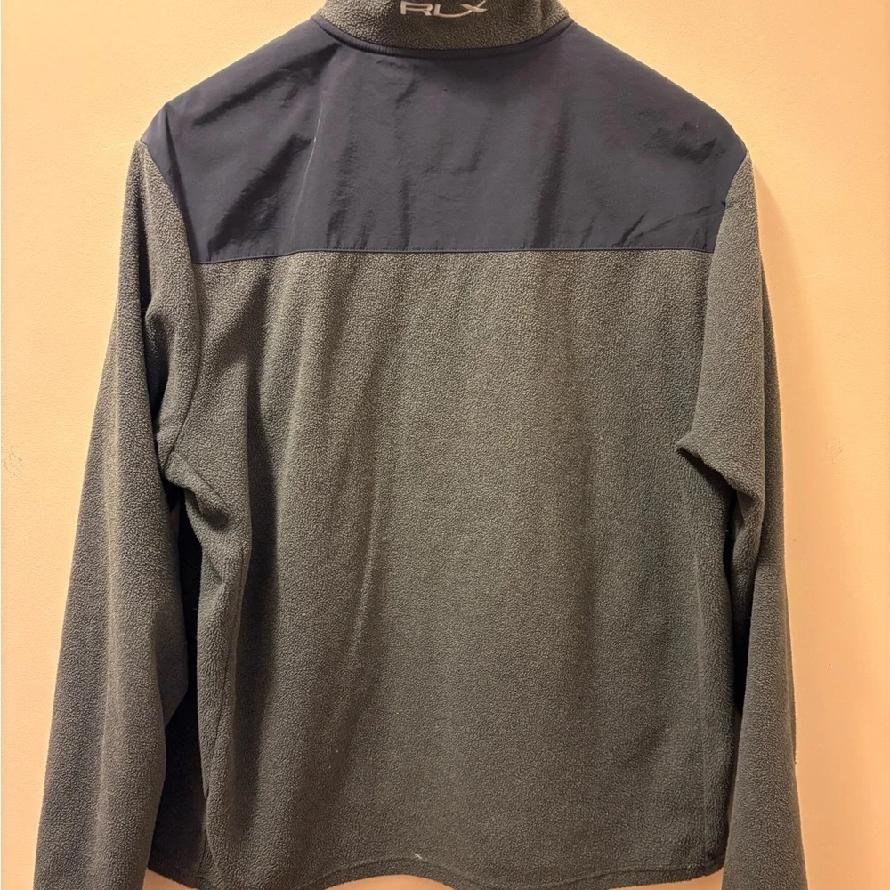 RLX Ralph Lauren Navy and Gray Quarter Zip Fleece M - Picture 8 of 8